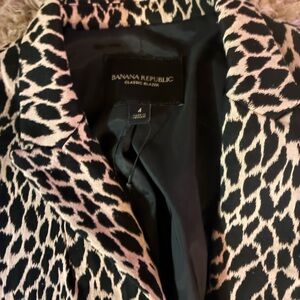 Banana Republic Animal Print Blazer